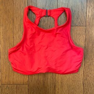 Athleta Red Racerback Bikini Top